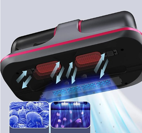 Mini Aspiradora Anti-Ácaros con Luz UV