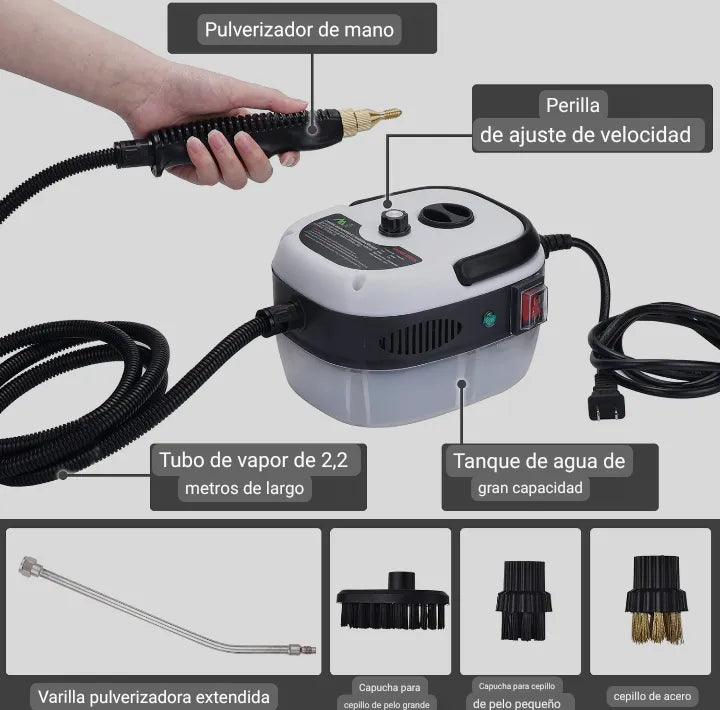 Limpiador a Vapor Semi Profesional