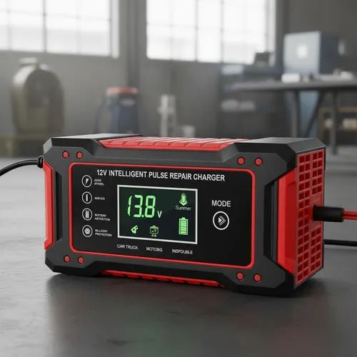 Cargador Inteligente y Reparador de Baterías para Vehículos