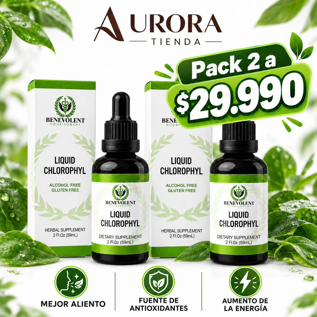 Pack 2 Clorofila Líquida Benevolent 60 ml