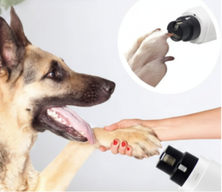 Lima Eléctrica para Uñas de Mascotas con Luz LED