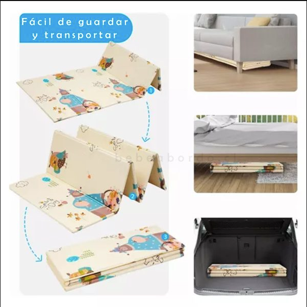Tapete Plegable Antigolpes para Bebés y Niños