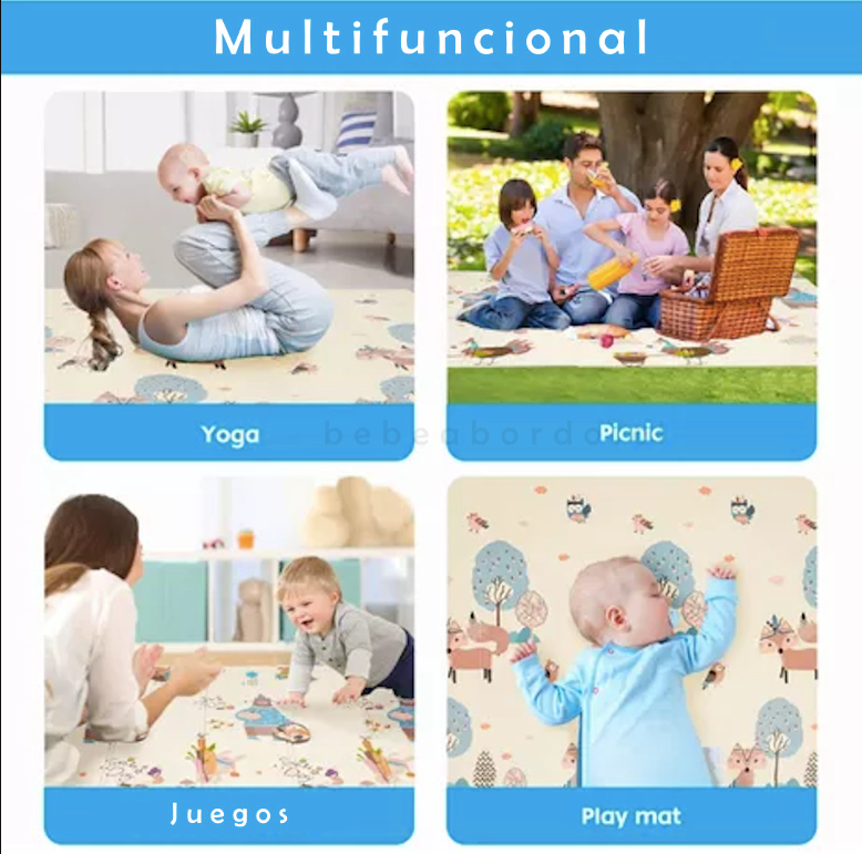 Tapete Plegable Antigolpes para Bebés y Niños