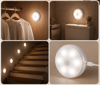 Pack 5 Luces LED con Sensor de Movimiento