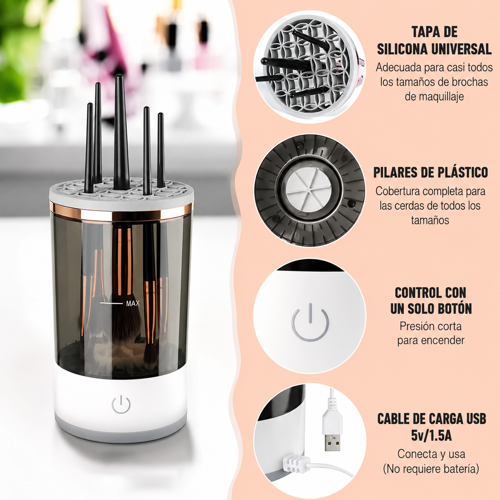 Lavadora de Brochas de Maquillaje USB