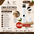 Lima Eléctrica para Uñas de Mascotas con Luz LED