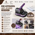 Mini Aspiradora Anti-Ácaros con Luz UV