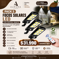 Pack 3 Focos Solares LED con Control Remoto | Ilumina tu Hogar sin Gastar Electricidad