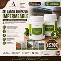 Pack 2 Selladores Adhesivos Impermeables Transparente Tapa Gotera 1 Kg c/u