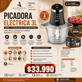 Picadora Eléctrica 3 Litros