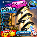 Pack 3 Focos Solares LED con Control Remoto | Ilumina tu Hogar sin Gastar Electricidad